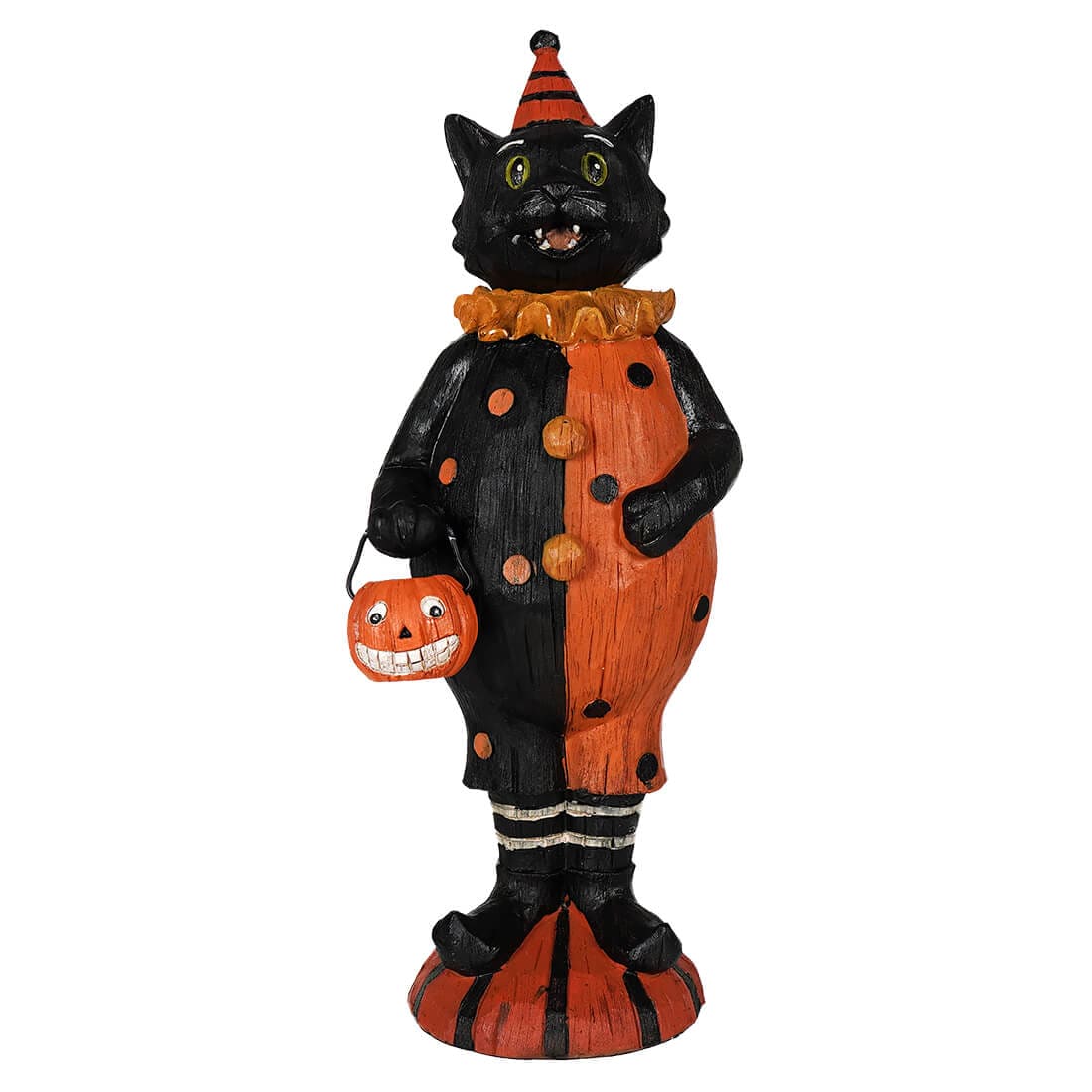 Black Cat Halloween Figurine