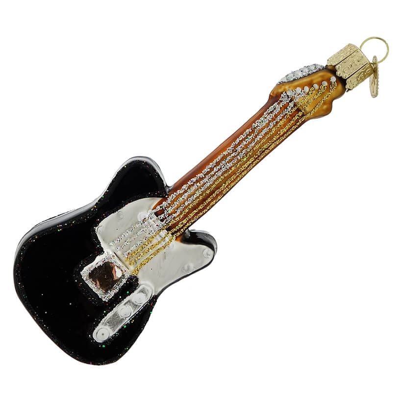 Black Electric Guitar Ornament