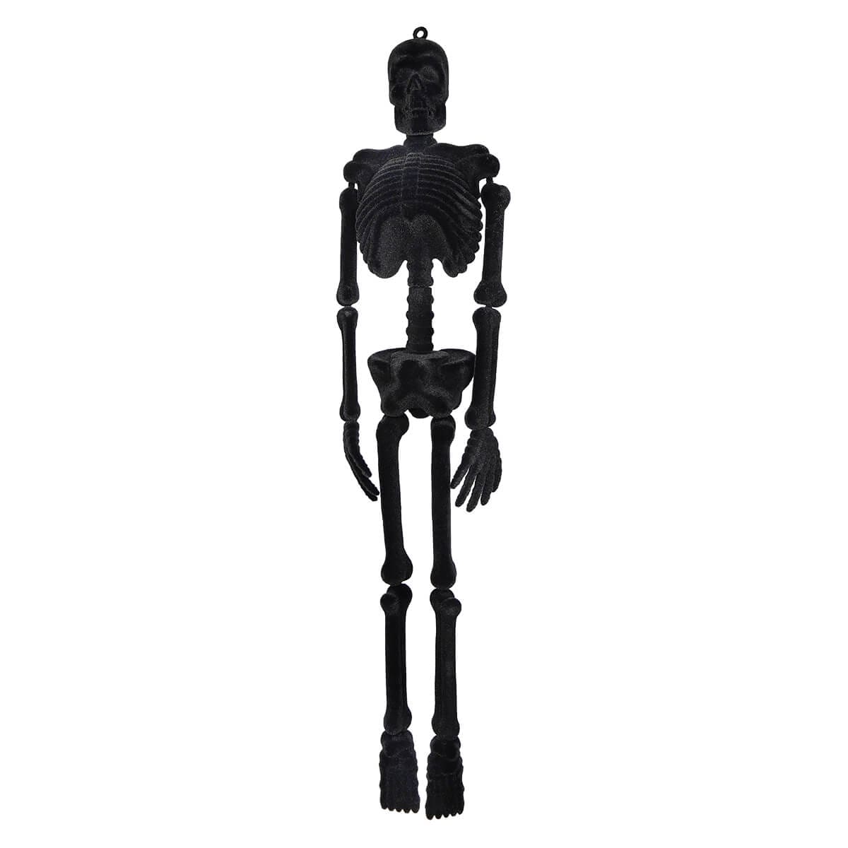 Black Flocked Skeleton