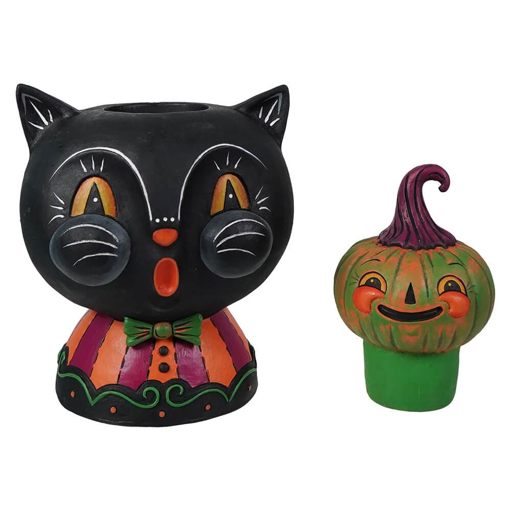 Black Jack & Kinny Green Finial Stack - Halloween