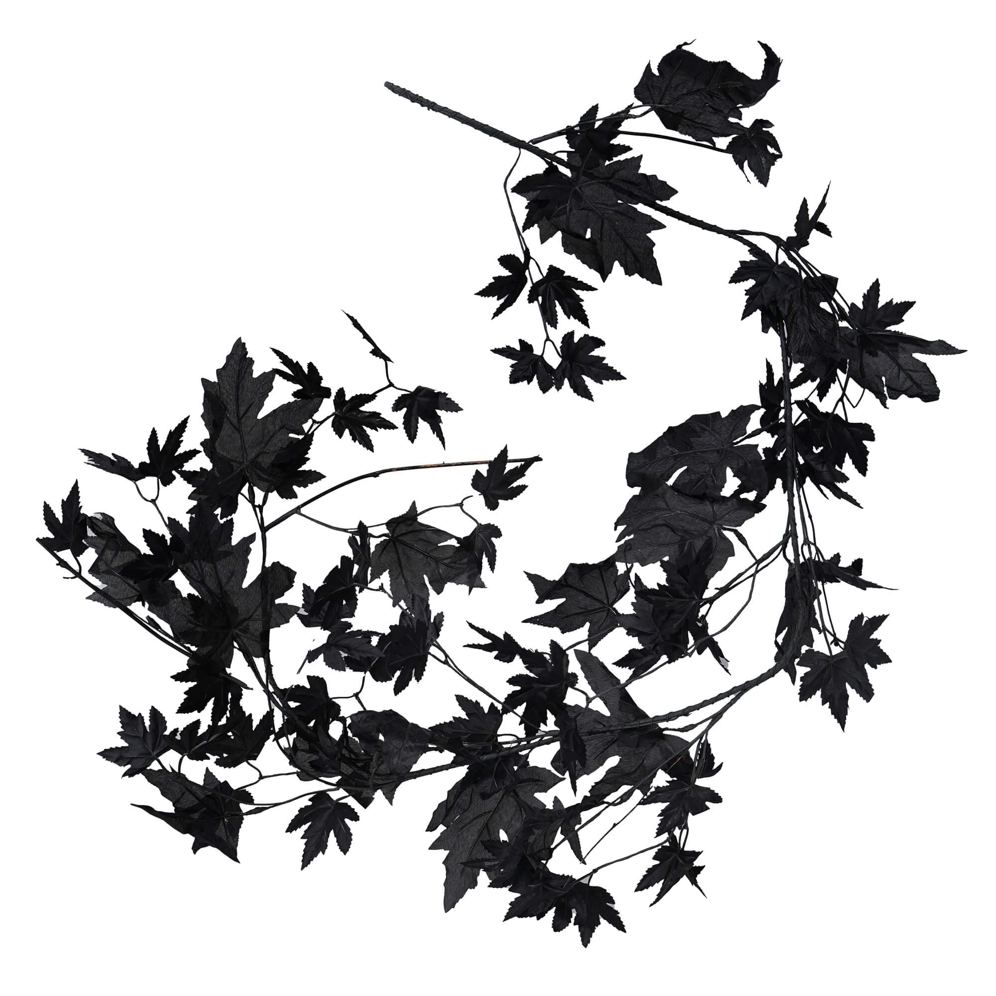 Black Leaf Garland - Halloween