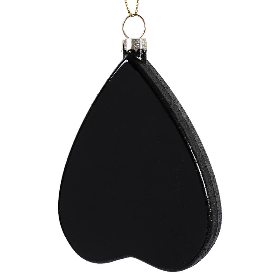 Black Planchette Glass Ornament - Ornaments