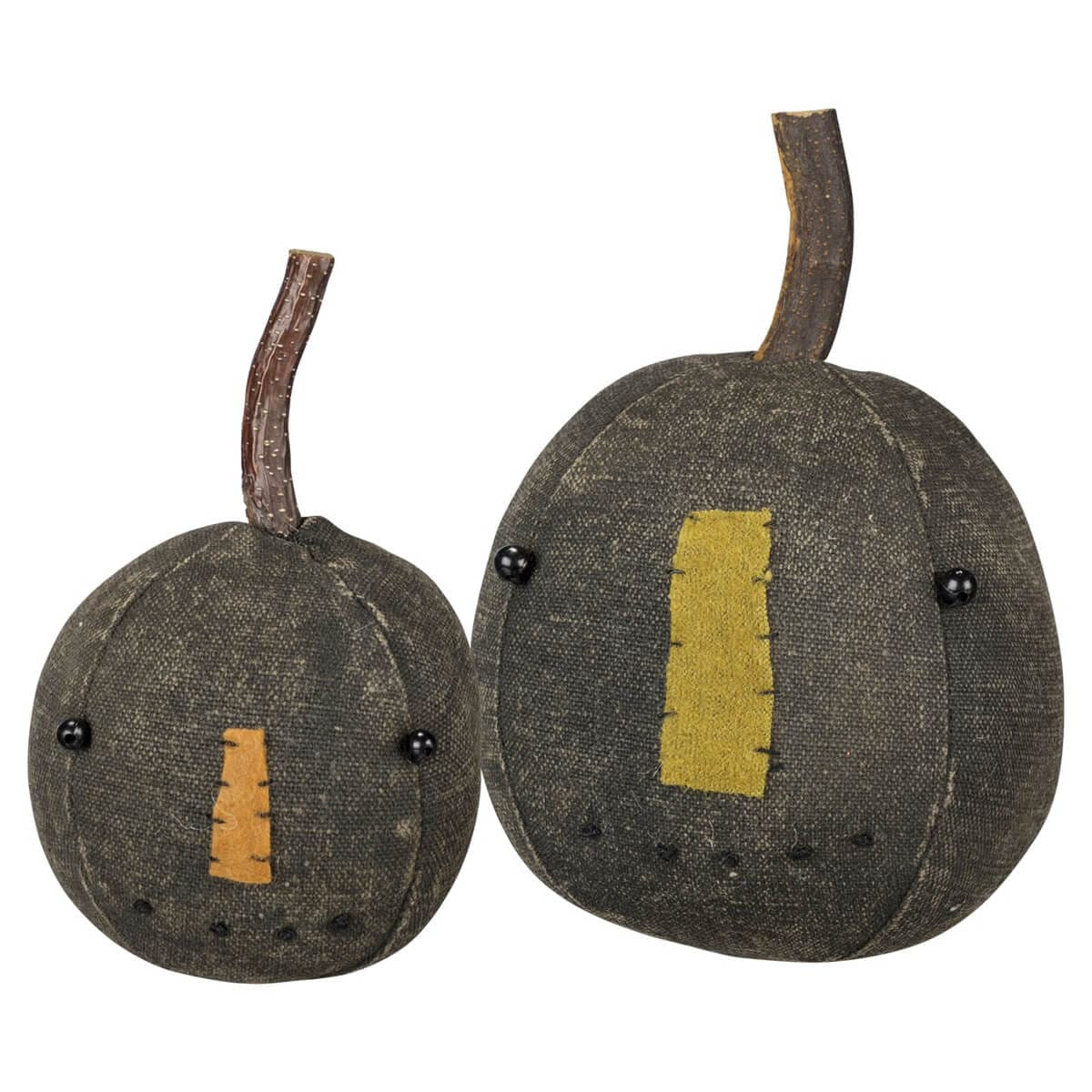 Black Pumpkin Heads Set/2