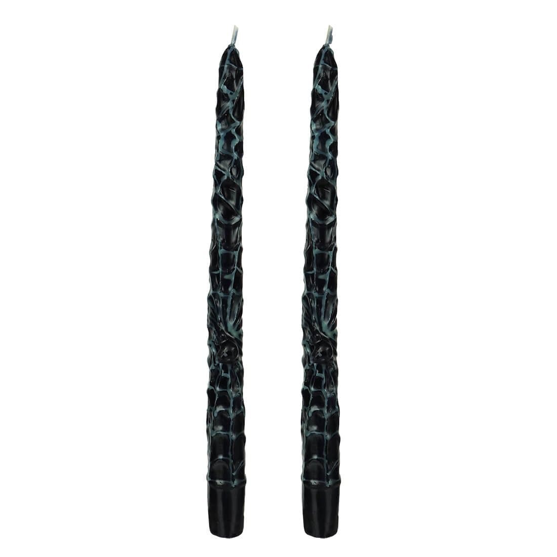 Black Spider Taper Candles Set/2