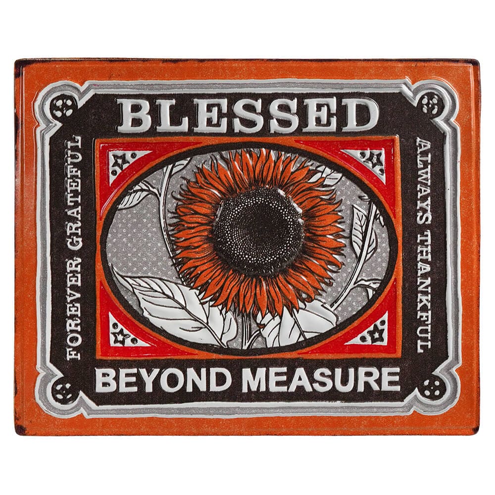 Blessed Beyond Measure Metal Embossed Wall Art