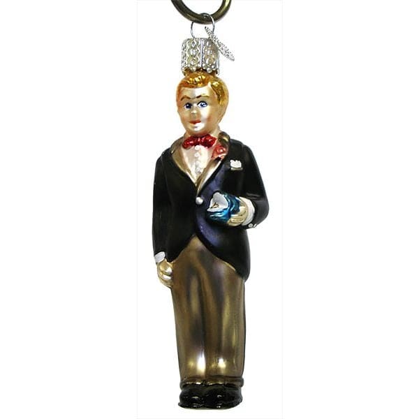 Blonde Groom Ornament