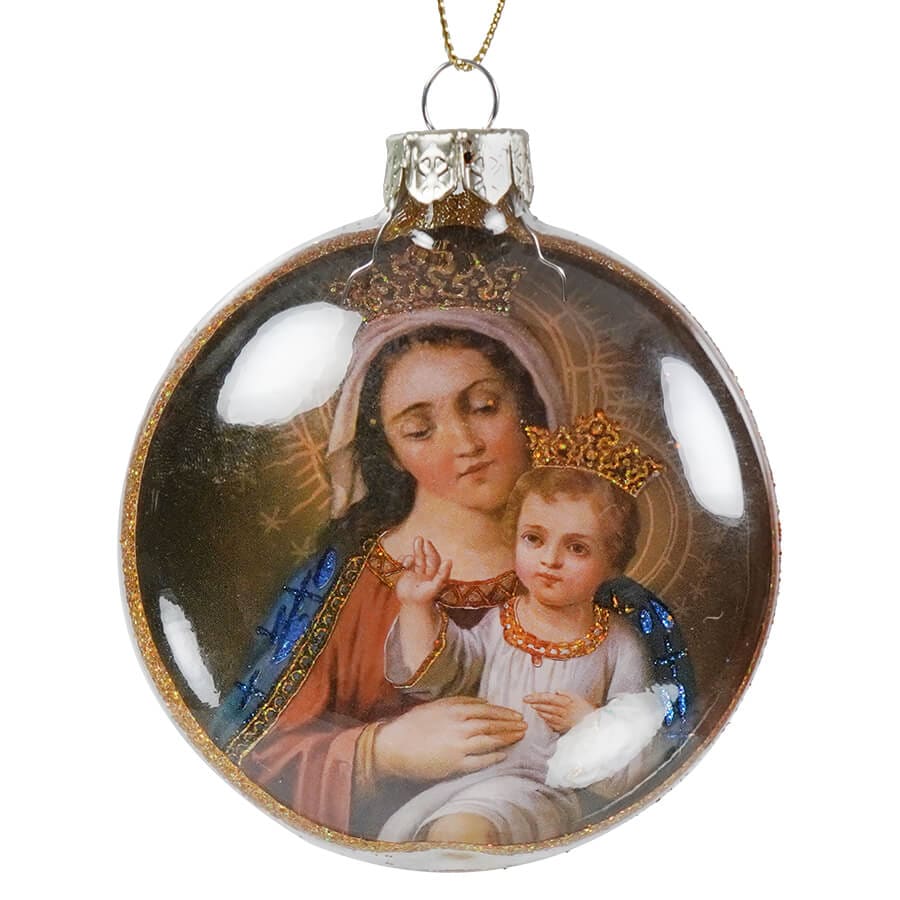 Blonde Madonna Disc Ornament - Ornaments