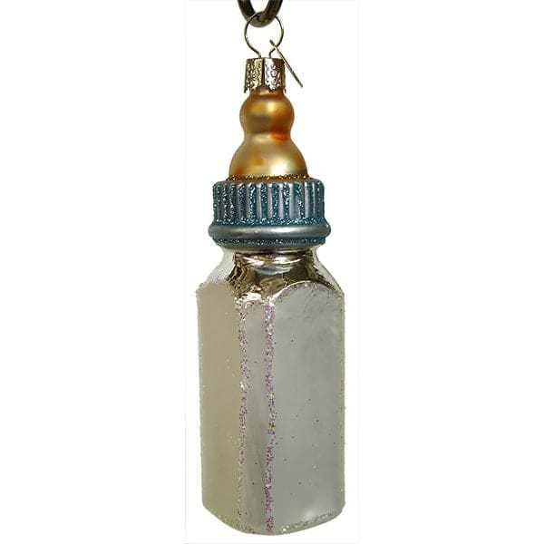 Blue Baby Bottle Ornament