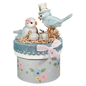 Blue Birds On Box