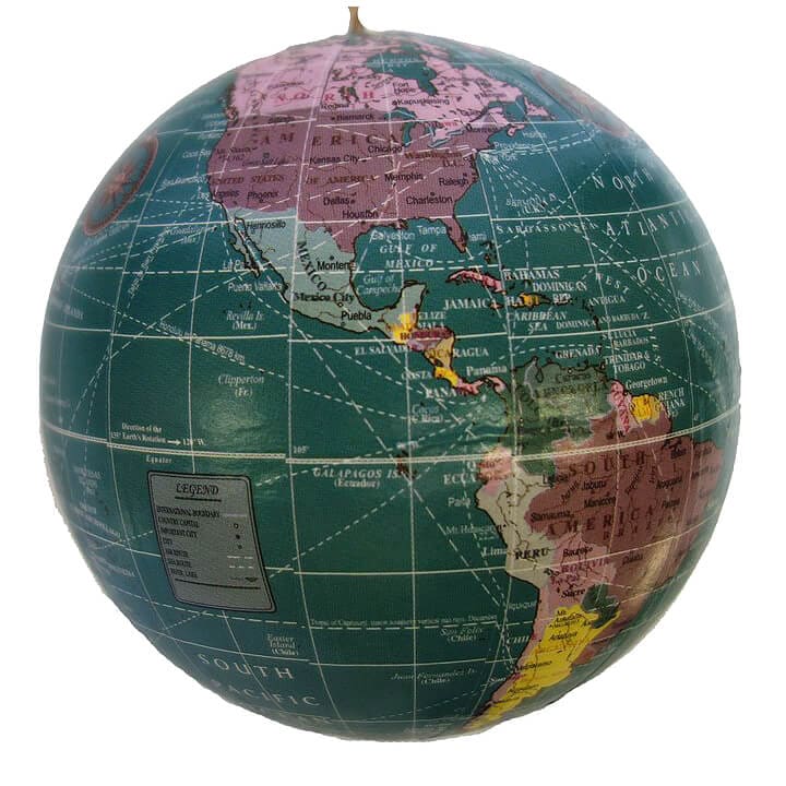 Blue Earth Globe Ornament