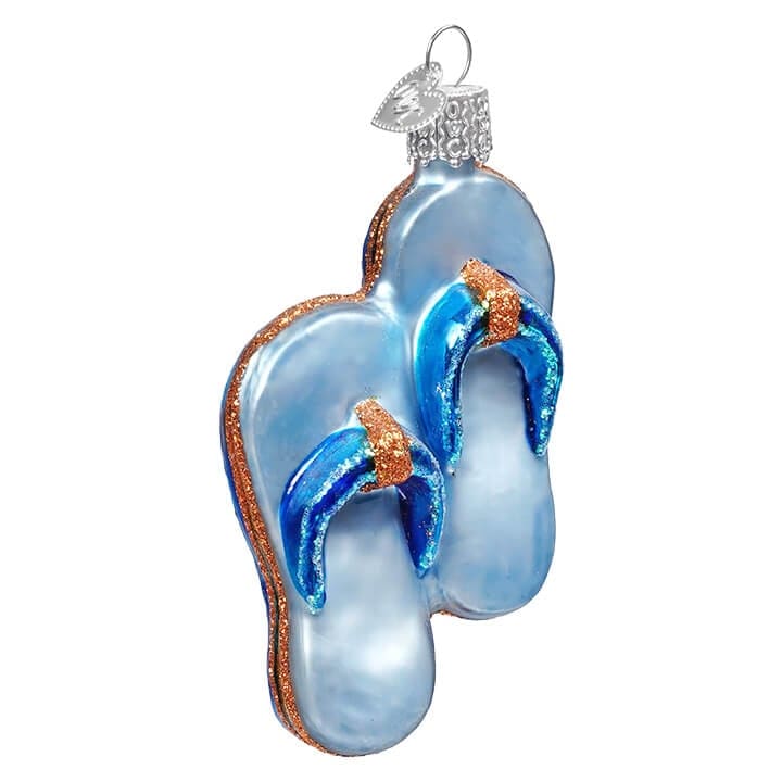 Blue Flip Flops Ornament