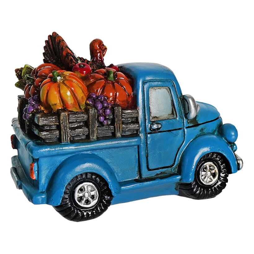 Blue Harvest Truck With Turkey