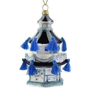 Blue Imperial Garden Pagoda Ornament
