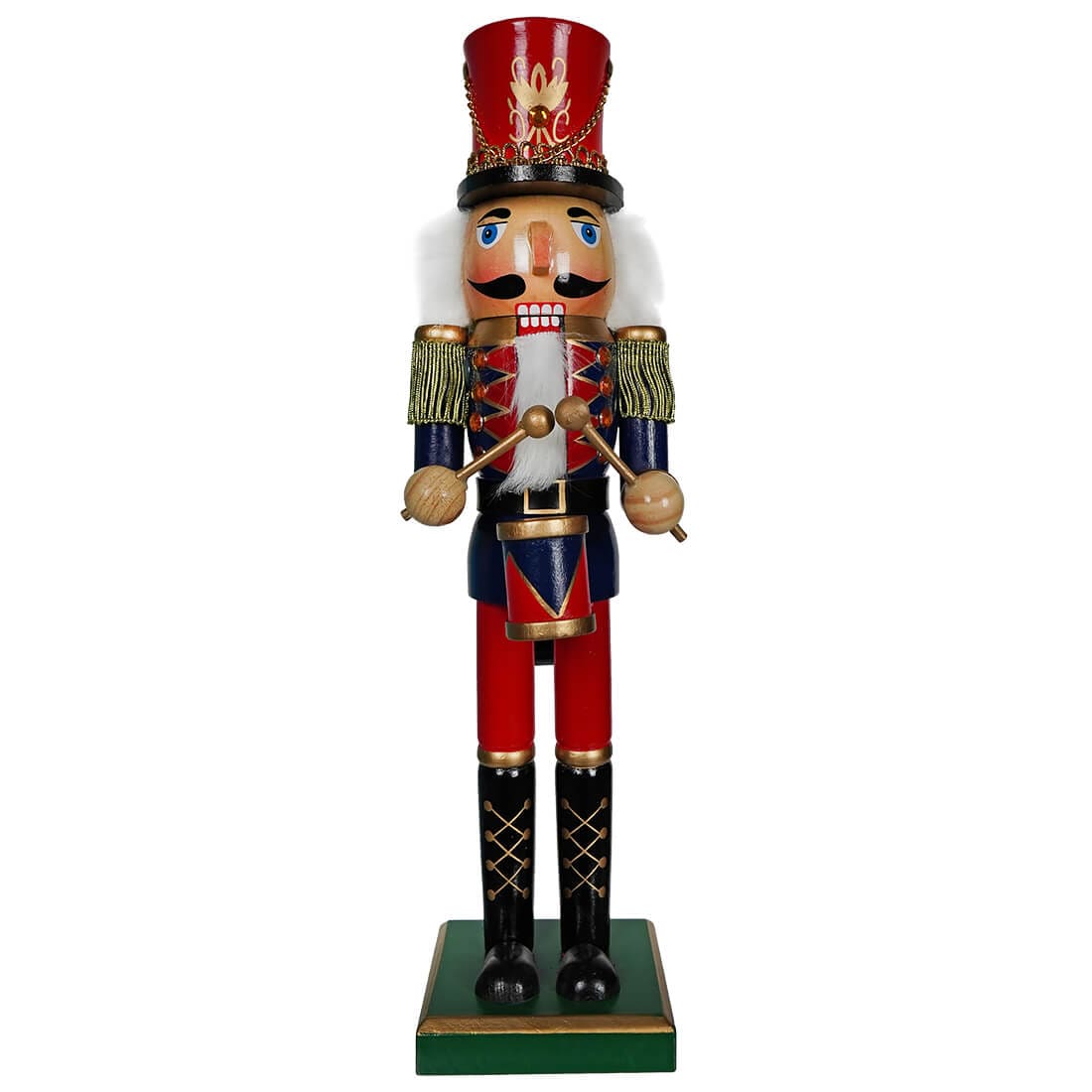 Blue Nutcracker Soldier With Drum