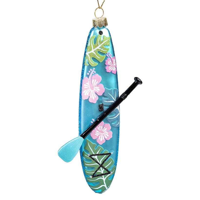 Blue Paddle Board Ornament