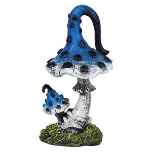 Blue Whimsical Mushroom Decor