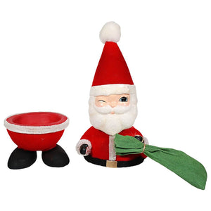 Bobblehead Santa Container