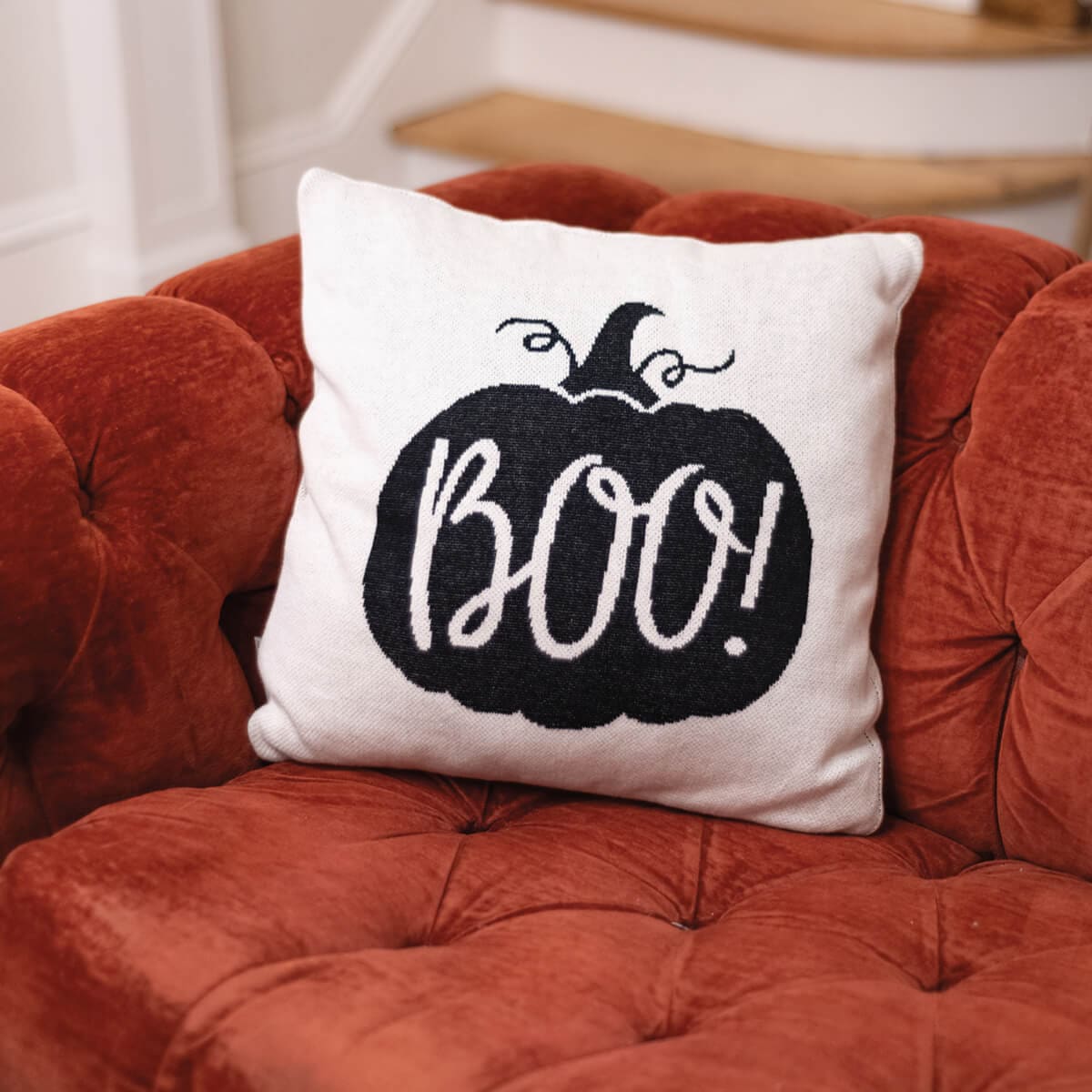 Boo Pumpkin Pillow - Halloween