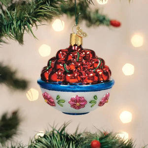 Bowl Of Cherries Ornament - Ornaments