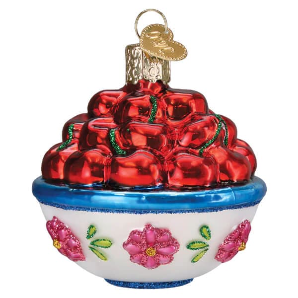 Bowl Of Cherries Ornament - Ornaments