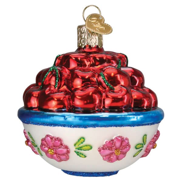 Bowl Of Cherries Ornament - Ornaments