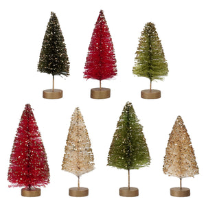 Boxed Traditional Mini Bottle Brush Trees Set/7