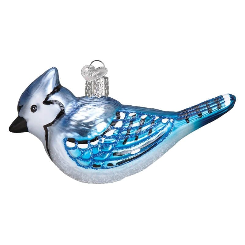 Bright Blue Jay Ornament