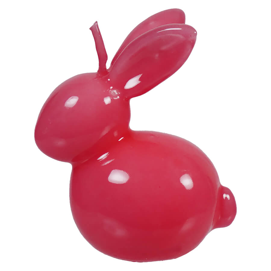 Pink balloon shaped like a bunny rabbit.