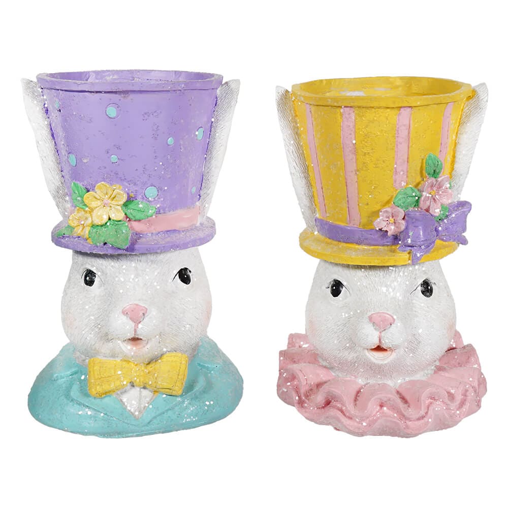 Bunny Hat Planter Set/2