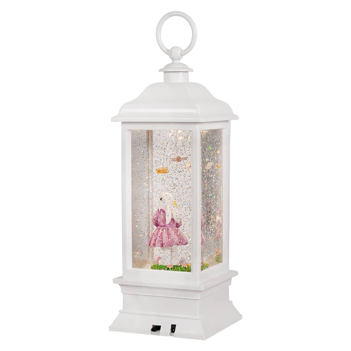 Bunny With Butterflies Animated Lighted Water Lantern