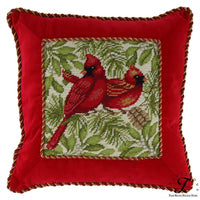 image of Hand Stitched & Fabric Christmas Pillows decor