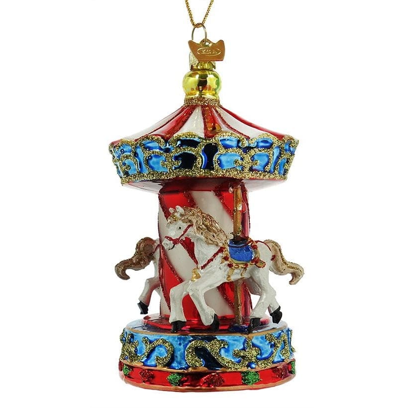 Carousel Glass Ornament