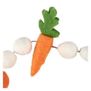 Orange felt carrot with green top from kathy’s christmas collection carrots garland for easter and spring garlands
