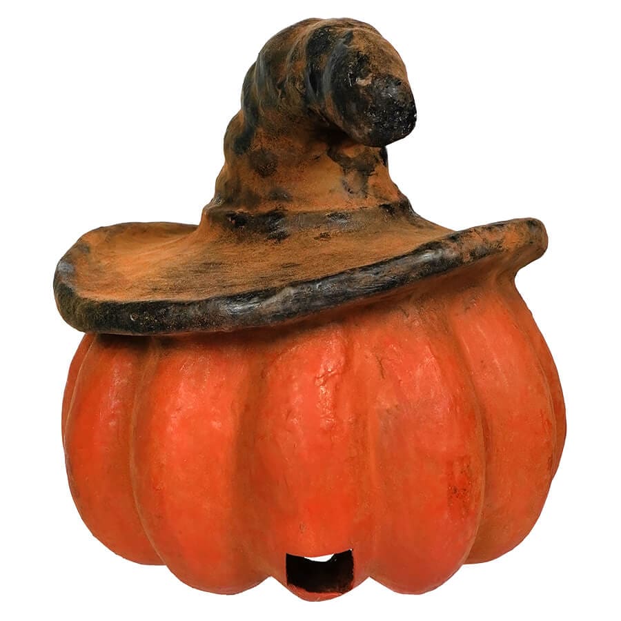 Carved Pumpkin With Black Hat