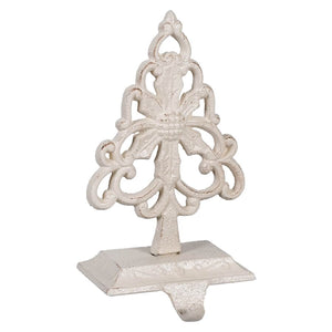 Cast Iron Ornate Tree Stocking Hanger - Christmas