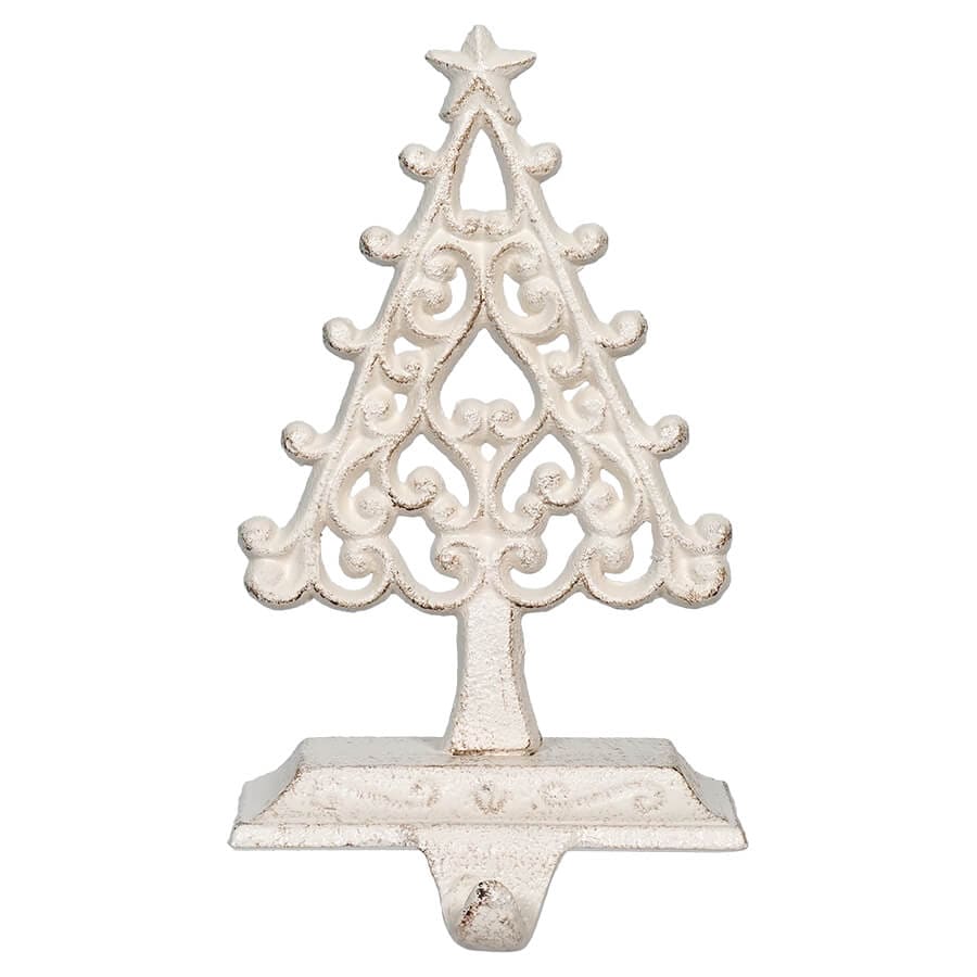 Cast Iron Ornate Tree Stocking Hanger