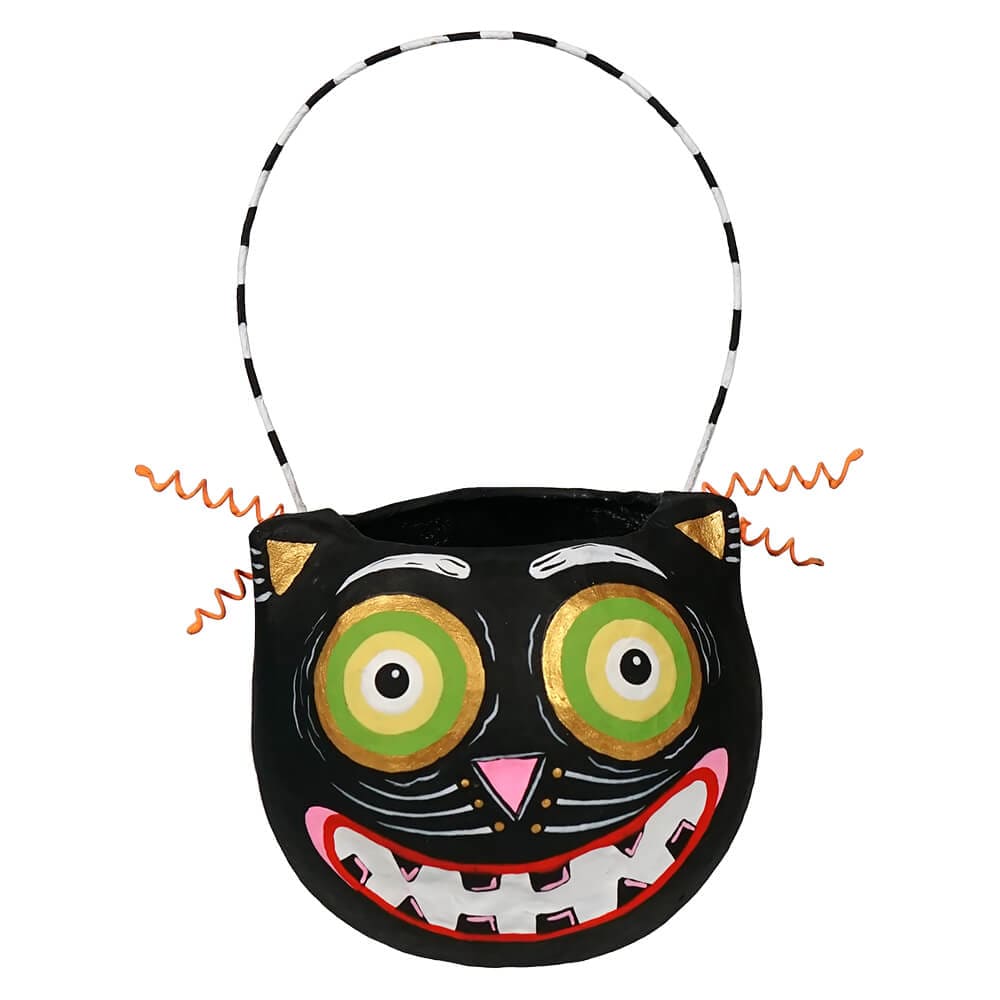 Cat Face Halloween Mini Bucket