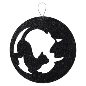 Cat in Moon Silhouette - Halloween