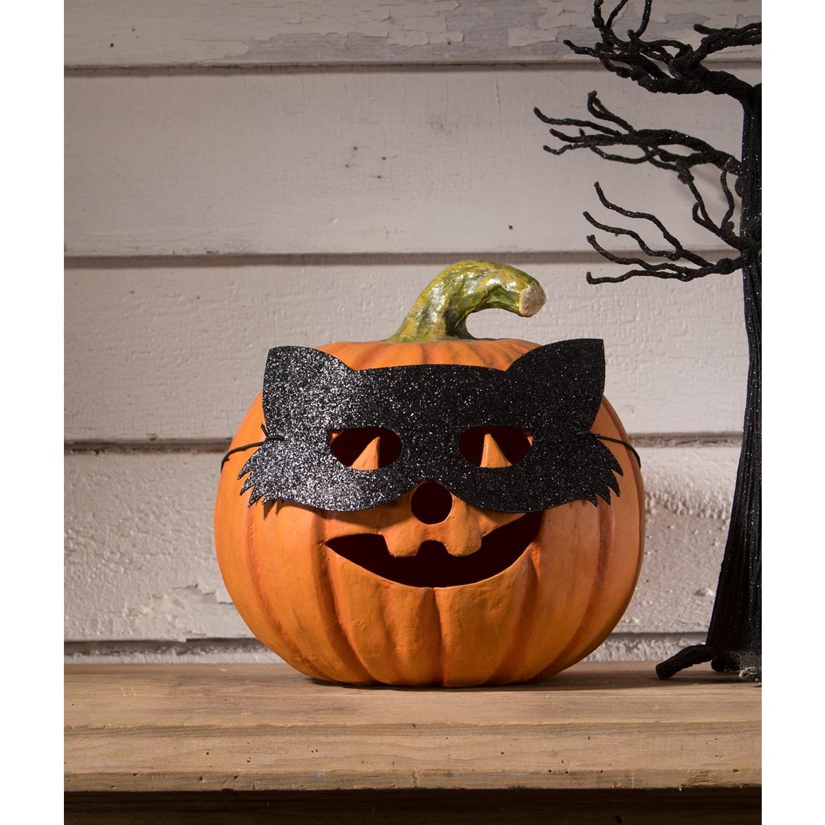 Cat Masquerade Pumpkin - Halloween