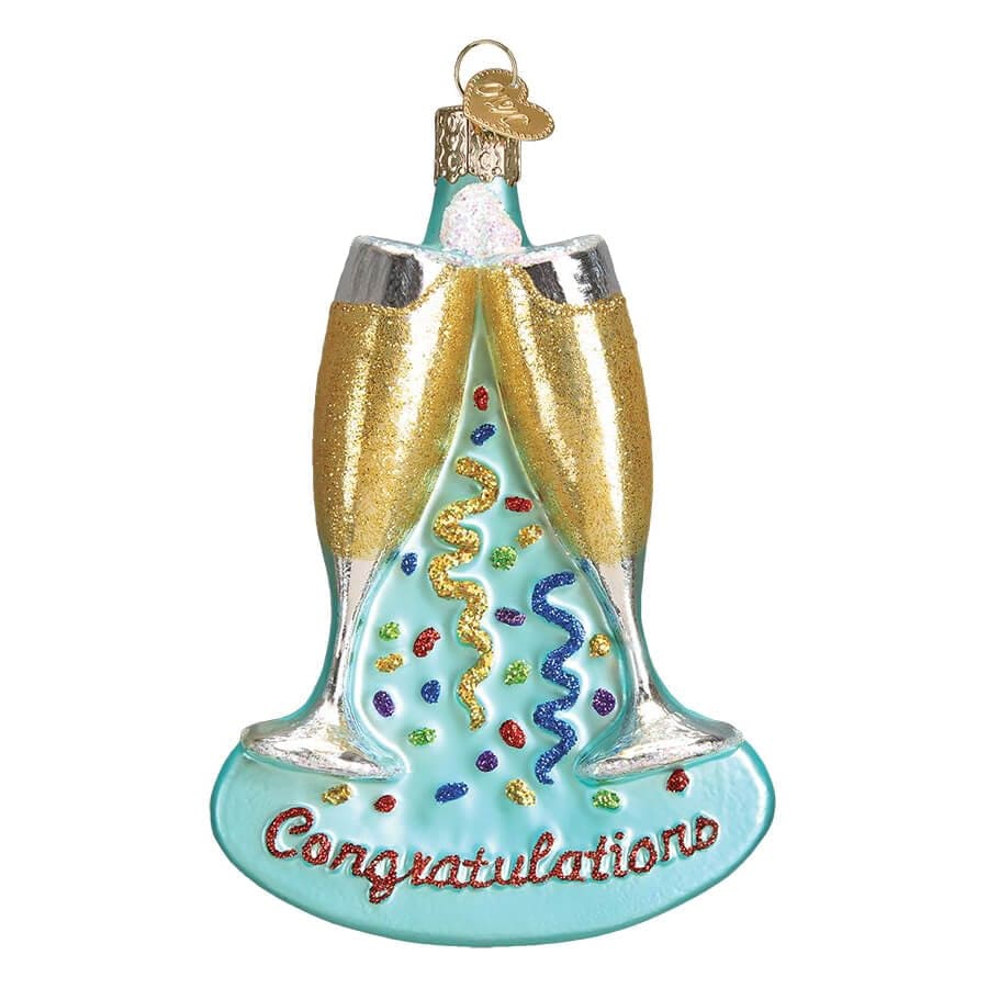 Champagne Toast Ornament