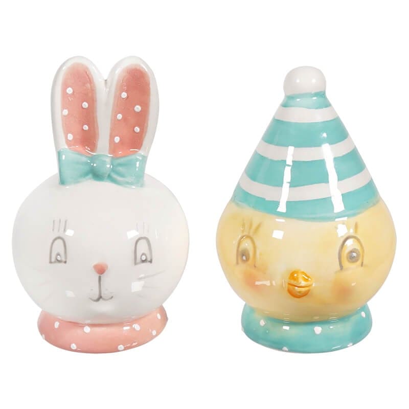 Chick & Bunny Salt & Pepper Shakers Set/2