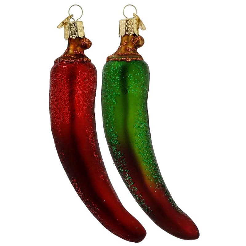 Chili Pepper Ornaments Set/2