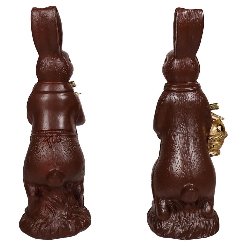 Chocolate Bunnies Holding Golden Eggs Set/2