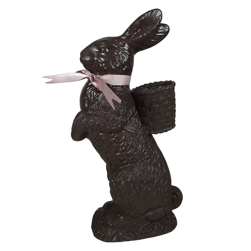 Chocolate Standing Bunny With Basket - Easter