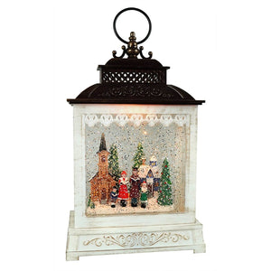 Christmas Carolers Musical Lighted Water Lantern