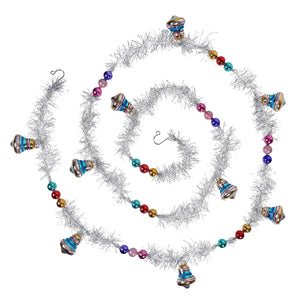 Christmas Confetti Tinsel Garland - Ornaments