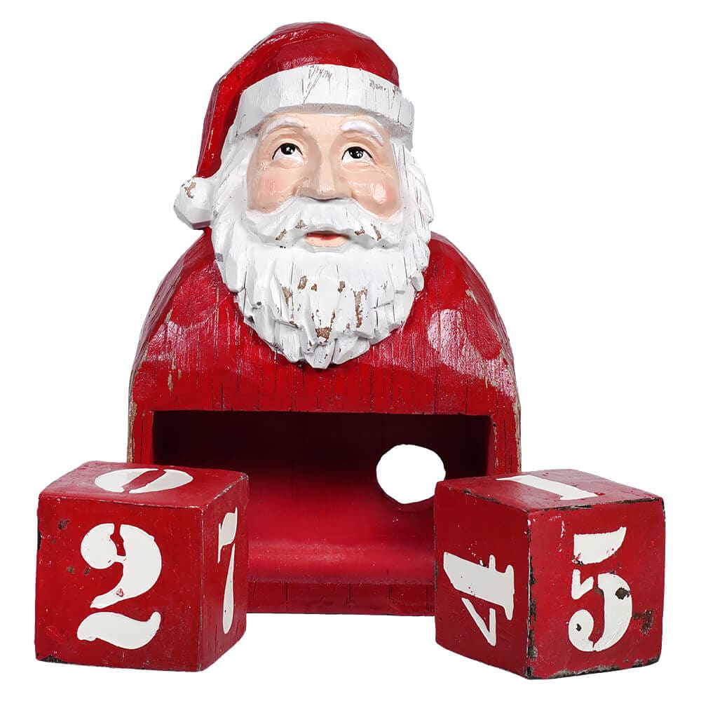 Christmas Countdown Santa Bust