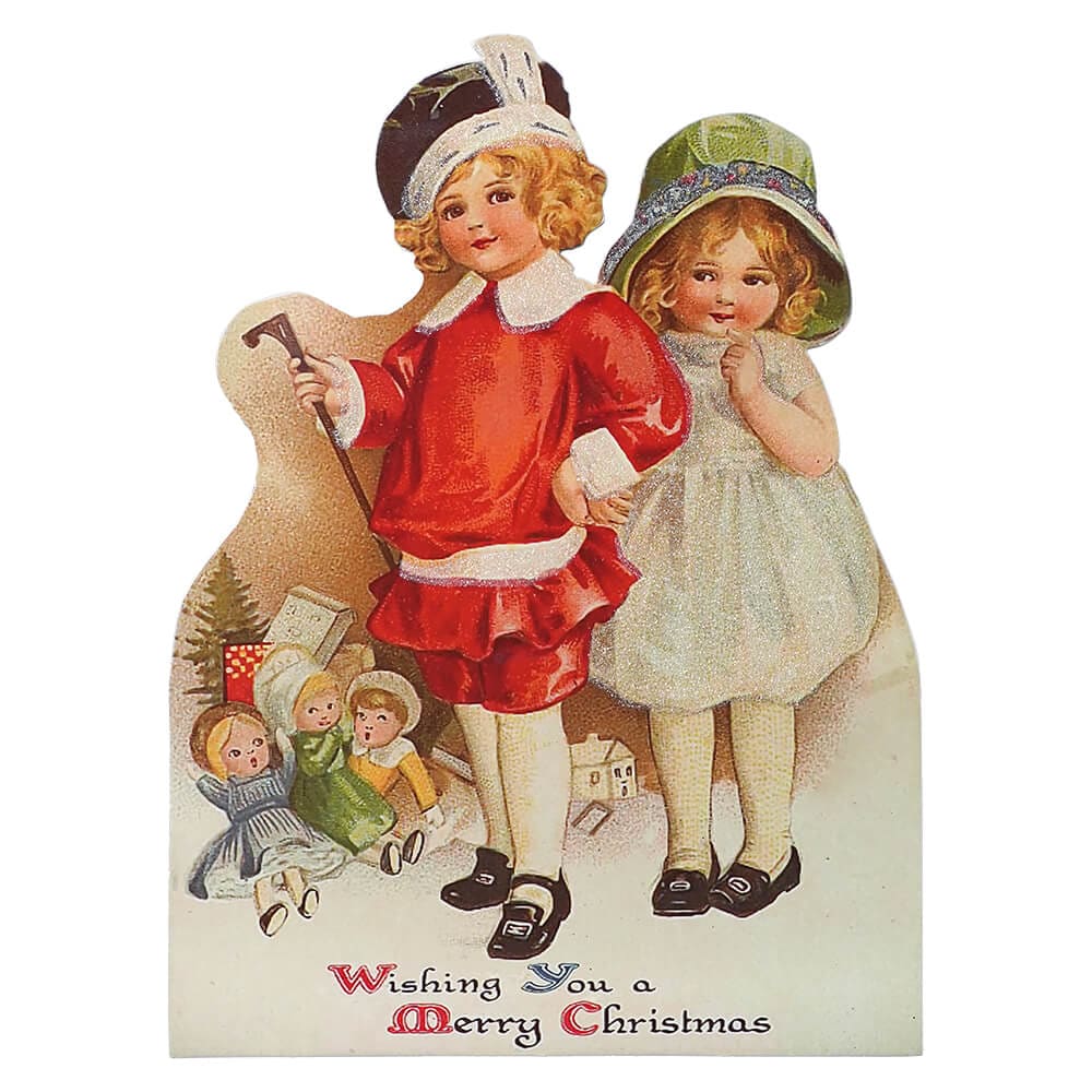 Christmas Dummy Board With Children Playing - Christmas