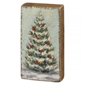 Christmas Tree Block Sign