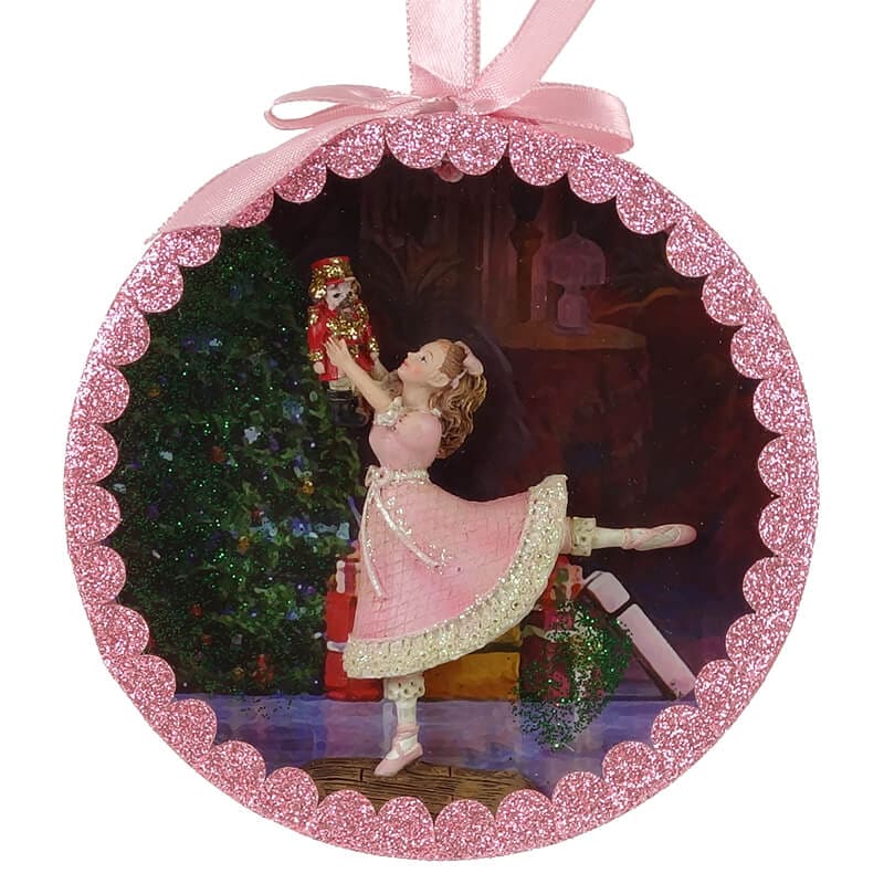 Clara with Nutcracker Shadowbox Ornament